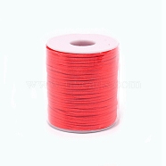 Polyester Cord, with Spool, for Beading Jewelry Making, Red, 2.5mm, about 50m/roll(PJ-TAC0001-22I)