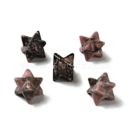 Natural Rhodonite Beads, No Hole/Undrilled, Merkaba Star, 12.5~13x12.5~13x12.5~13mm(G-A206-01B-23)