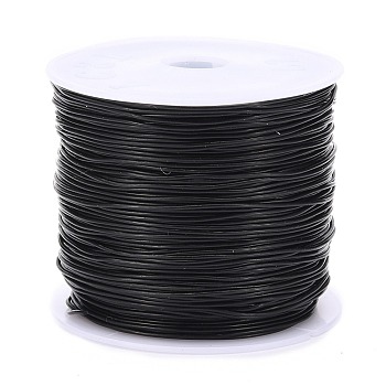 Round Crystal Elastic Stretch Thread, for Bracelets Gemstone Jewelry Making Beading Craft, Black, 1.2mm, about 24 yards(22m)/roll