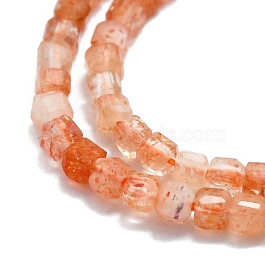 Natural Sunstone Beads Strands(G-P457-B01-17)-2