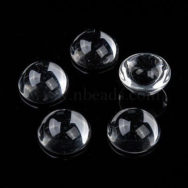 Transparent Half Round Glass Cabochons(X-GGLA-R027-25mm)-8