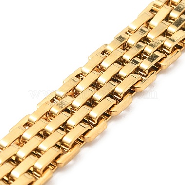 Vacuum Plating 201 Stainless Steel Watch Band Bracelets(STAS-E165-07G)-2