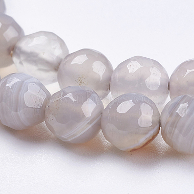 Natural Striped Agate/Banded Agate Beads Strands(G-P364-06-6mm)-3