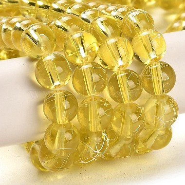 Drawbench Transparent Glass Round Beads Strands(X-GLAD-Q012-8mm-06)-2