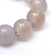 Round Natural Grey Agate Bead Strands(X-G-R345-8mm-07)-4