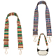 WADORN 2Pcs 2 Colors Ethnic Style Canvas Adjustable Bag Handles(FIND-WR0007-66)-1
