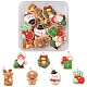 14Pcs 7 Styles Christmas Theme Opaque Resin Pendants(FIND-FS0001-51)-1