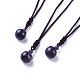 Natural Amethyst Pendant Necklaces(NJEW-P241-A02)-1
