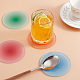 gomakerer 4pcs 4 tapis de tasse en acrylique dégradé de couleurs(AJEW-GO0001-04)-4