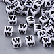 White Opaque Acrylic Beads(MACR-R869-02W)-1