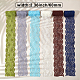 12 Yards 6 Colors Polyester Elastic Lace Trim(SRIB-GF0001-20A)-3