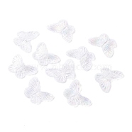 Transparent Resin Pendants, Laser Style, Butterfly, Clear, 29x41.5x4mm, Hole: 1.5x2mm, 100pcs/bag(RESI-C004-01)