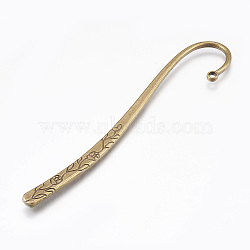 Tibetan Style Alloy Bookmarks Findings, Antique Bronze, 120x22x2.5mm, Hole: 3mm(X-PALLOY-E449-11AB)