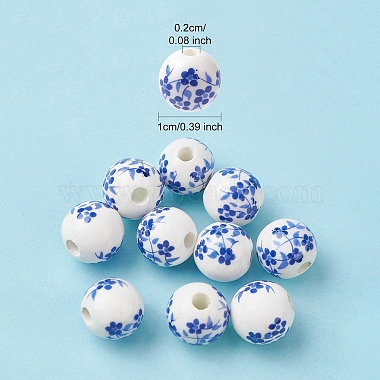 perles de porcelaine à la main(PORC-YW0001-06C)-2