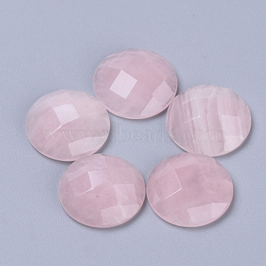 15mm Half Round Rose Quartz Cabochons