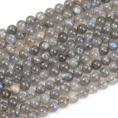 Natural Labradorite Beads Strands(G-L654-O02-8mm)-2