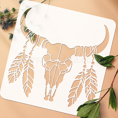 3Pcs 3 Styles PET Hollow Out Drawing Painting Stencils(DIY-WH0394-0061)-3