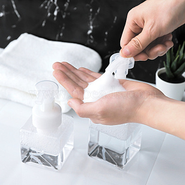Distributeurs de savon moussant en plastique PETG rechargeables de 250 ml(TOOL-WH0080-43)-2