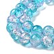 Chapelets de perles bicolores en verre craquelé(X-CCG-Q002-8mm-A33)-4
