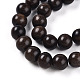 Undyed & Natural Ebony Wood Beads Strands(WOOD-T024-033)-3