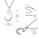 SHEGRACE 925 Sterling Silver Initial Pendant Necklaces(JN899A)-2