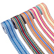 WADORN 5Pcs 5 Colors Bohemian Style Polyester Striped Ribbon(OCOR-WR0001-07A)-1