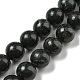 perles naturelles serpentine brins(G-P504-10mm-01)-1