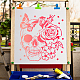 PET Plastic Drawing Painting Stencils Templates(DIY-WH0244-147)-5