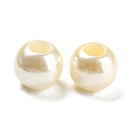 ABS Plastic Imitation Pearl Bead, Round, Beige, 16x14mm, Hole: 6.6mm, about 315pcs/500g(KY-C017-18A)