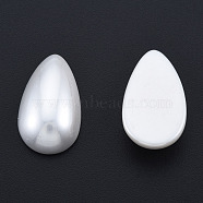 ABS Plastic Imitation Pearl Cabochons, Teardrop, Creamy White, 24~25x14x6~7mm(KY-N015-28)