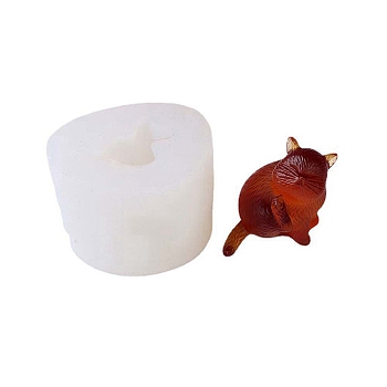 DIY Silicone Candle Molds, Resin Casting Molds, For UV Resin, Epoxy Resin Jewelry Making, White, 72x55mm