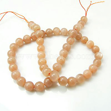 Natural Sunstone Beads Strands(G-G066-6mm)-2