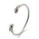 304 Stainless Steel Snake Open Cuff Bracelet Makings(BJEW-B064-03P)-1