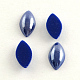 cabochons en verre opaque plaqué perlé(PORC-S779-9x18-21)-1