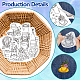 4 Sheets 11.6x8.2 Inch Stick and Stitch Embroidery Patterns(DIY-WH0455-066)-3