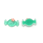 Candy Resin Cabochons, Nail Art Decoration Accessories, AB Color Plated, Medium Aquamarine, 8x16x6mm(MRMJ-WH0074-31E)