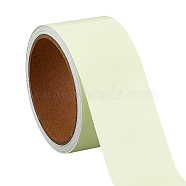 PET Adhesive Glow in the Dark Tape, Waterproof Luminous Warning Tape, for Stairs, Walls and Steps, Light Yellow, 50x0.2mm, 5m/roll(DIY-WH0304-978B)