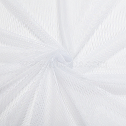 Mesh Polyester Fabric, for Women's Garment Accessories, White, 457x150x0.02cm(DIY-WH0504-47B)