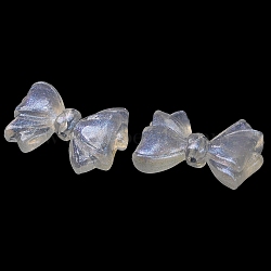 Luminous Transparent Acrylic Beads, Glow in the Dark, Bowknot, Clear, 20.5x29.5x8mm, Hole: 2mm(MACR-D024-40C)