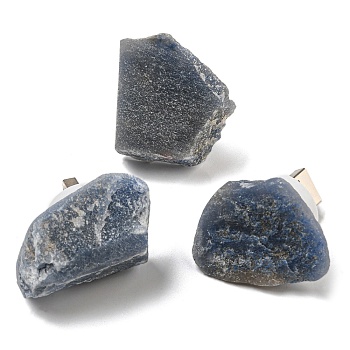 Nuggets Natural Blue Aventurine USB Night Light, Healing Raw Stone Night Lamp for Bedroom Home Decor, 32~47x26~42x30~55mm