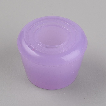 PU Roller Skate Toe Stoppers, Lilac, 47x34mm