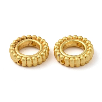 Alloy Bead Frames, Cadmium Free & Lead Free, Round Ring, Golden, 12.5x3.5mm, Hole: 1.2mm