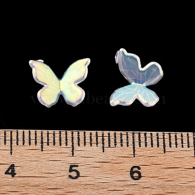 Butterfly Rainbow Iridescent Plating Acrylic Cabochons(PACR-B003-02)-3