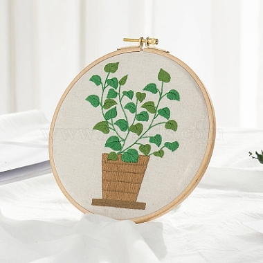 植物柄DIY刺繍初心者キット(DIY-P077-020)-1