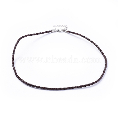 3mm CoconutBrown Imitation Leather Necklace Making