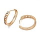 Brass Micro Pave Colorful Cubic Zirconia Hoop Earrings for Women(EJEW-M238-26KCG)-2