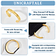 1Pc Alloy Grooved Cuff Bangle with Elastic Cord for Women(BJEW-UN0001-45B)-5