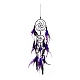 Iron Woven Web/Net with Feather Pendant Decorations(AJEW-B016-01)-1