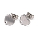 boucles d'oreilles à tige en acier inoxydable anti-ternissement 304(STAS-I183-07A-07P)-2