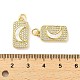 Brass Micro Pave Cubic Clear Zirconia Pendants(KK-K365-26G)-3